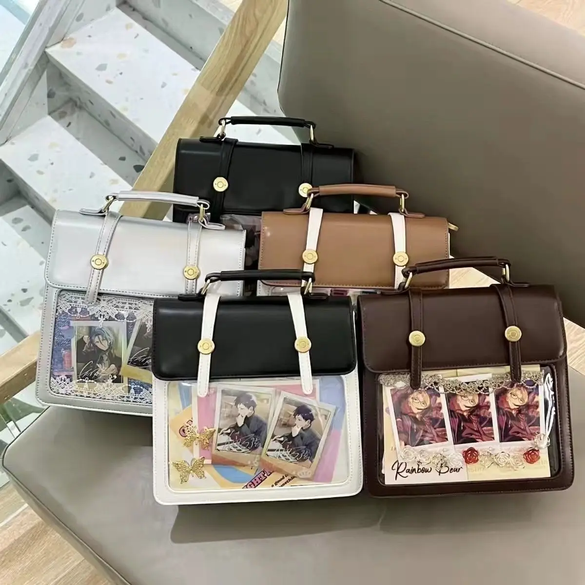 Three Back Methods All-match Fashion Transparent Portable Bags 2024 New Deisgn Display Handbag JkLolita Ita Bag