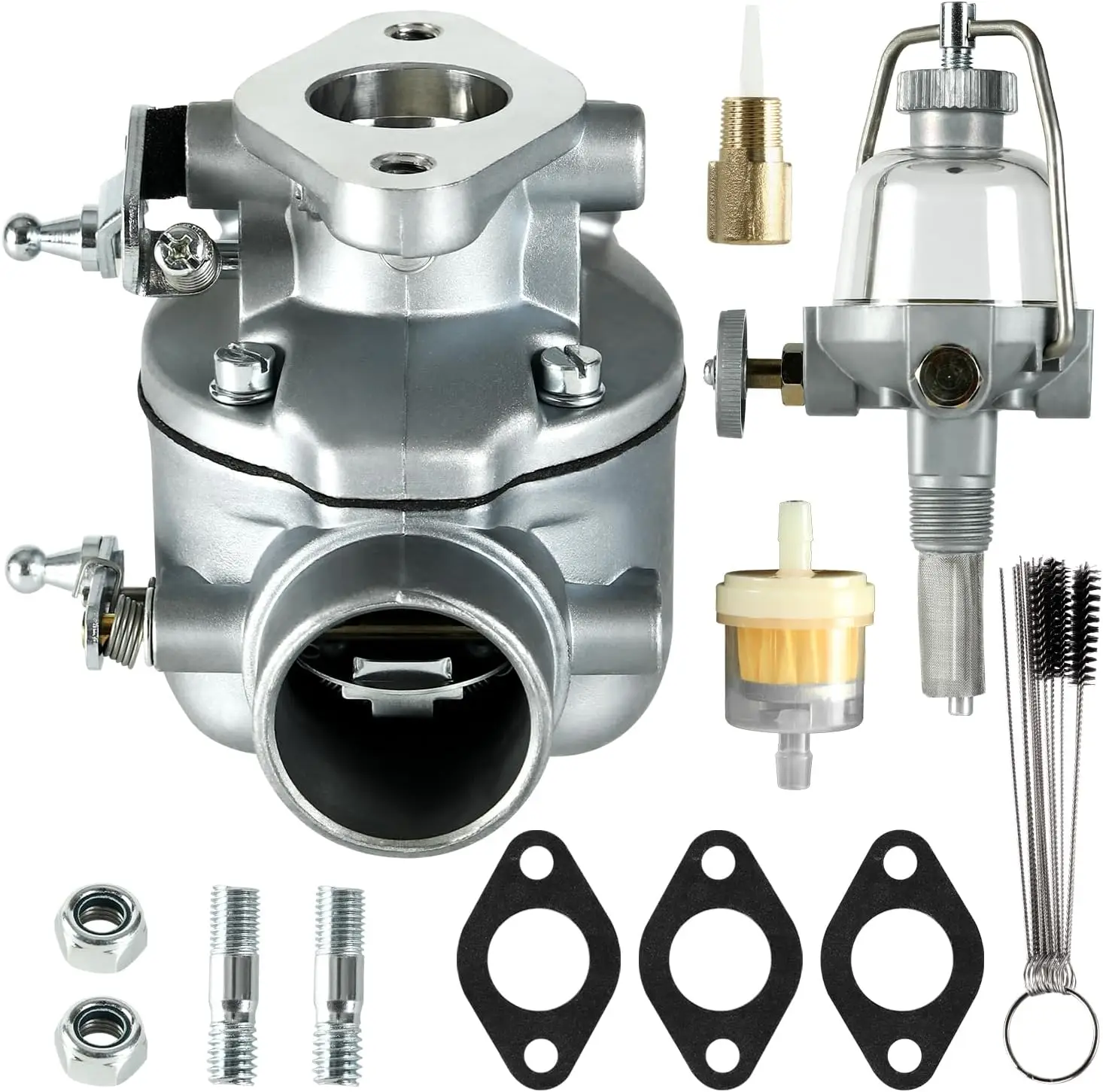Carburador e tigela de sedimentos de combustível compatível com trator Ford 2N 8N 9N 1939-1952 para 8N9510C-HD Marvel Schebler TSX33 TSX241A