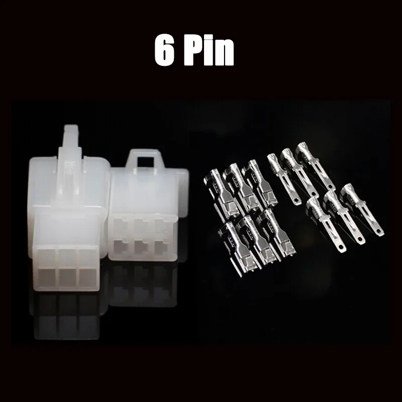 10Sets 2.8mm Automotive Electrical Connector Kit 2/3/4/6/9 Pin Waterproof Male Female Terminals for Car Motorcycle Wiring image 4