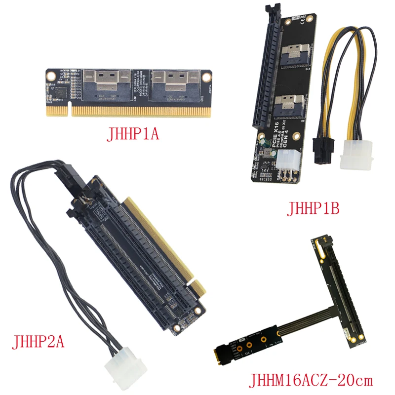 

PCIe 4,0x16 до 4 портов Расширенная карта PCI-E Gen4 X16 к Slim SAS 8i X2 SFF8654 графическая карта адаптер для NVMe SSD карта адаптера