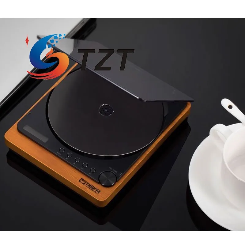 TZT الأبيض TINYL سبليت 3 في 1 HiFi المغناطيسي ريترو سبليت مشغل أقراص مضغوطة 5 واط سمّاعات بلوتوث نوع C شحن #3