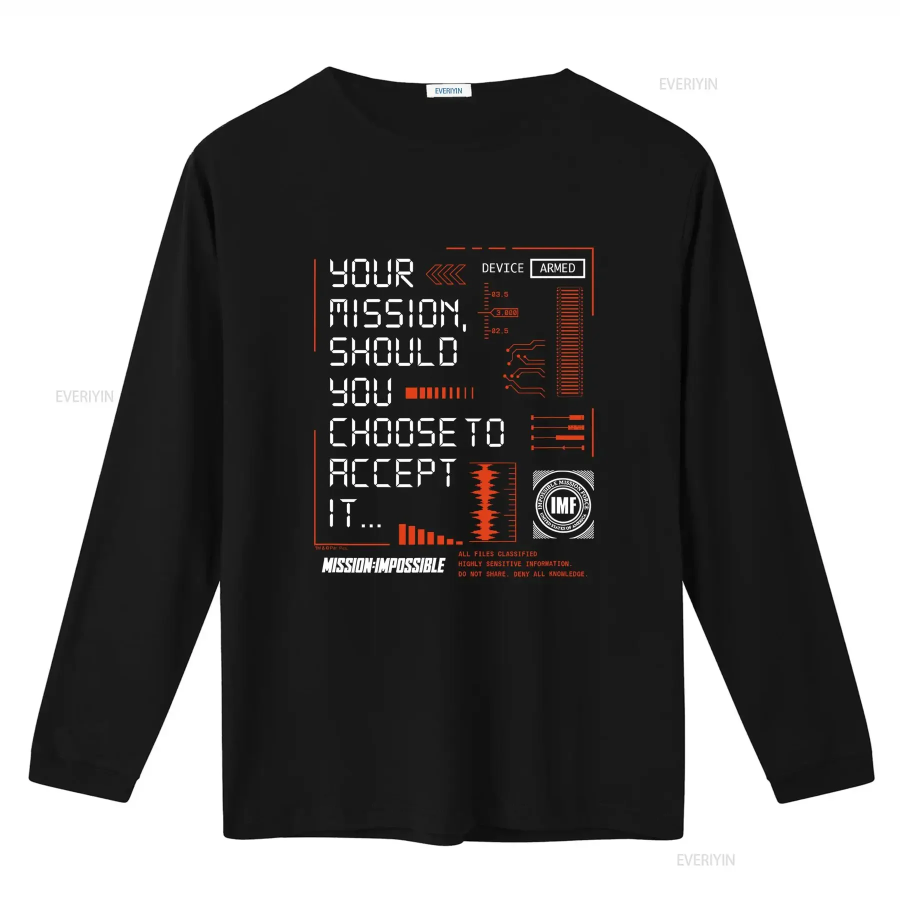 Mission Impossible Style T Shirt Your Should You Choose to Accept It Armed Device Design High Quality Print Perfect for Fans
