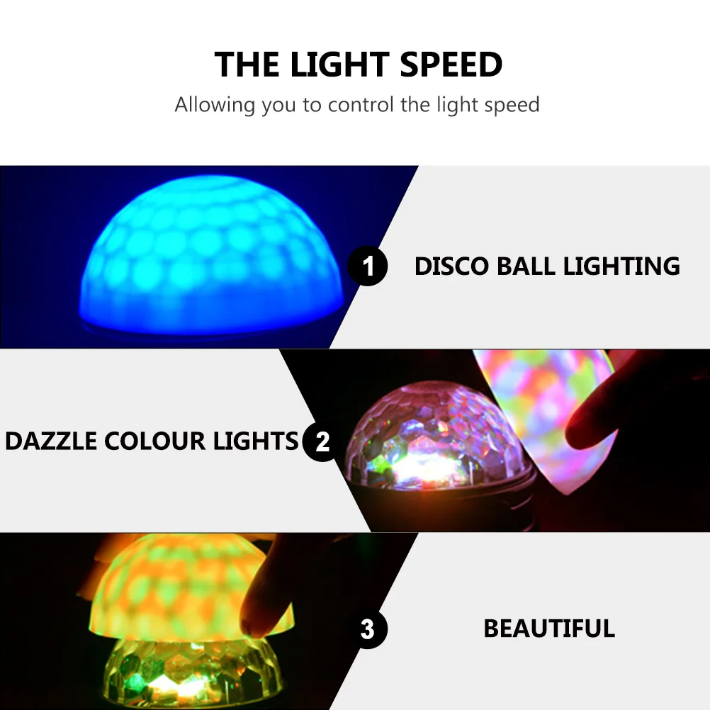 

Disco Ball Light 9W Rgb Sound Activated Stage Light Usb Control Speed Rotating Dj Lighting For Party Night Lamp