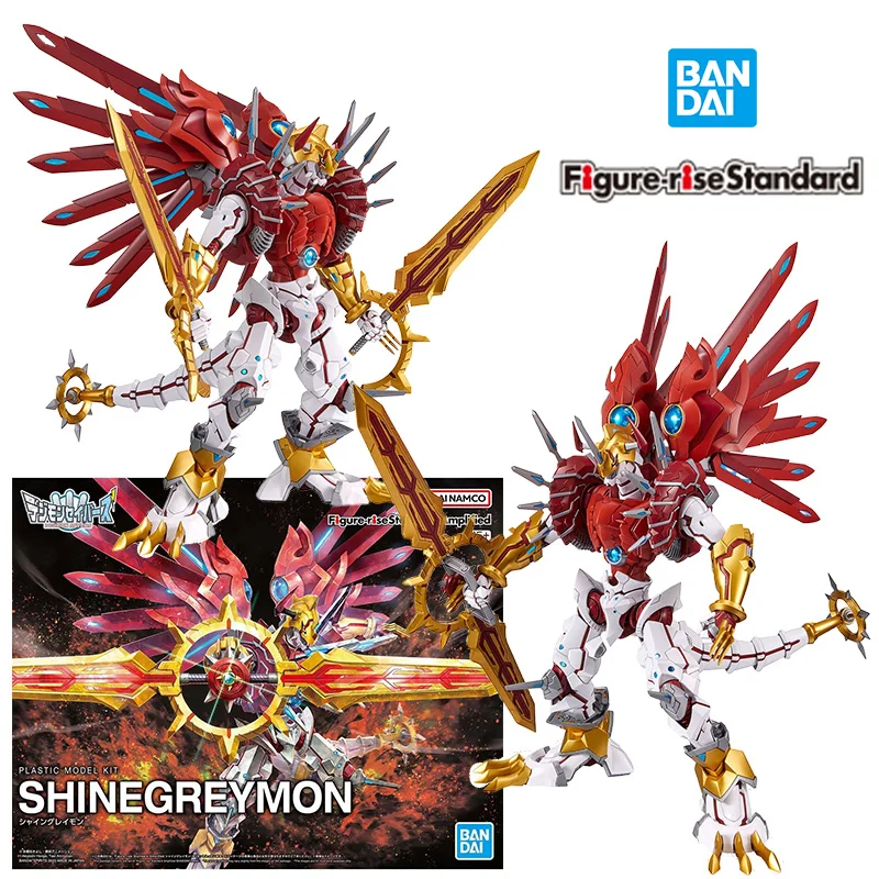 

Фигурка Bandai-Rise Standard Shine graymon, цифровой монстр, 14 см, аниме, оригинальная экшн-фигурка, модель, сборная игрушка, Подарочная коллекция