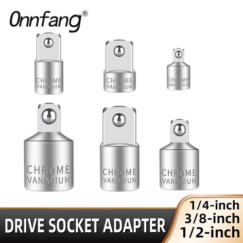 Onnfang Socket Adapter Drive Head Ratchet Wrench 1/2 3/8 1/4 CR-V Chrome Vanadium Steel for Car Bicycle Garage Home Repair Tools - View 1 Onnfang Socket Adapter Drive Head Ratchet Wrench 1/2 3/8 1/4 CR-V Chrome Vanadium Steel for Car Bicycle Garage Home Repair Tools - View 1