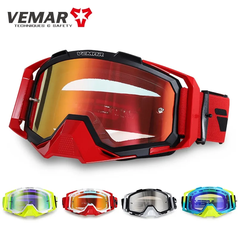 VEMAR Óculos de proteção para motocicleta, óculos off road MX MTB, motocross, ciclismo, dirt bike, corrida, esporte