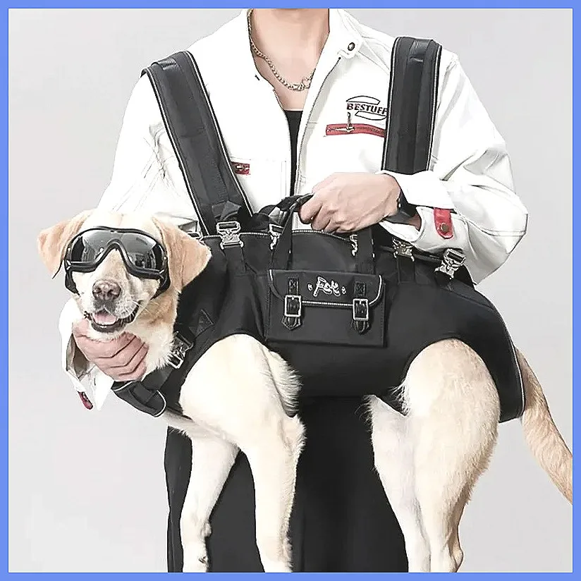Portable Pet Backpack Carrier for Dogs, Comfortable & Durable Outdoor Travel Bag with Strong Bearing Capacity