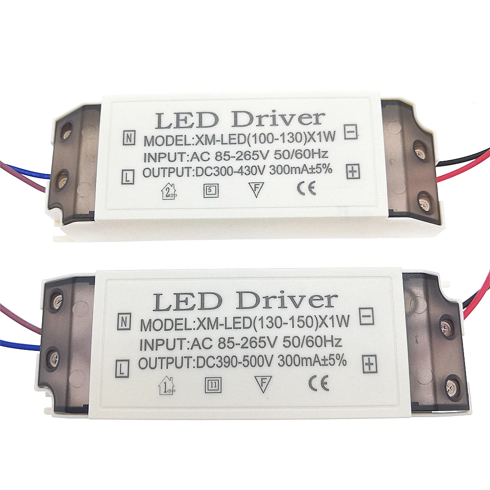 1pcs 100W-150W LED Driver 300mA AC110V AC220V Power Supply 100-130x1W 130-150x1W Contant Current Lighting Transformer