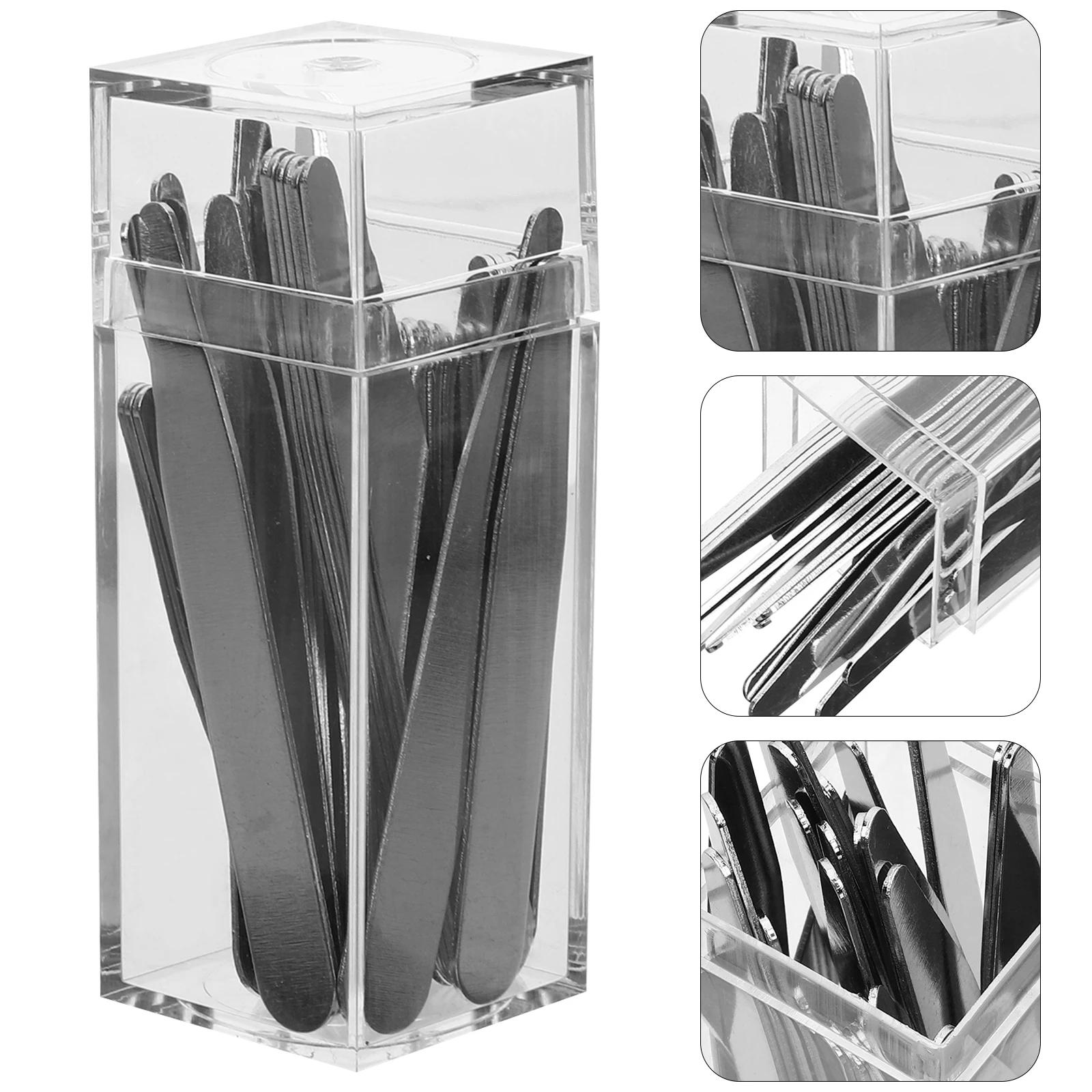 

36pcs Collar Stays Metal Dress Inserts Smooth Edges Prevent Wrinkles Fit All Angles Safe Collar Stays Daily Use