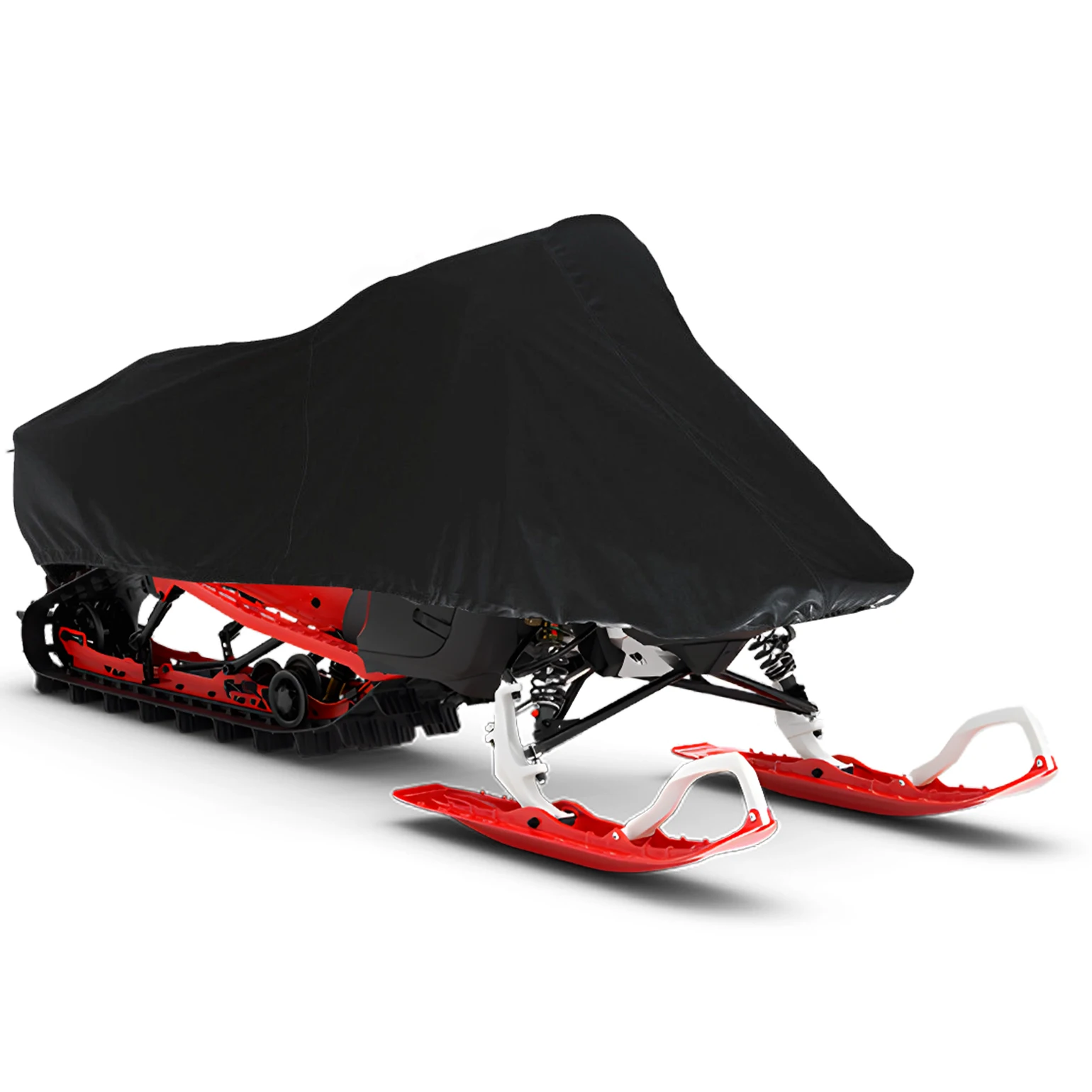 

420D Heavy-Duty Waterproof Sled Ski Cover 119"-127" Snowmobile Cover with Reflective Sign Compatible with Polaris for Ski-Doo