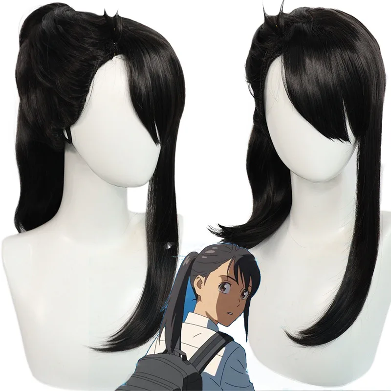 

Suzume No Tojimari Cosplay Iwado Suzume Black Anime Wig 53cm Women Long Heat Resistant Wigs Synthetic Hair for Party Halloween