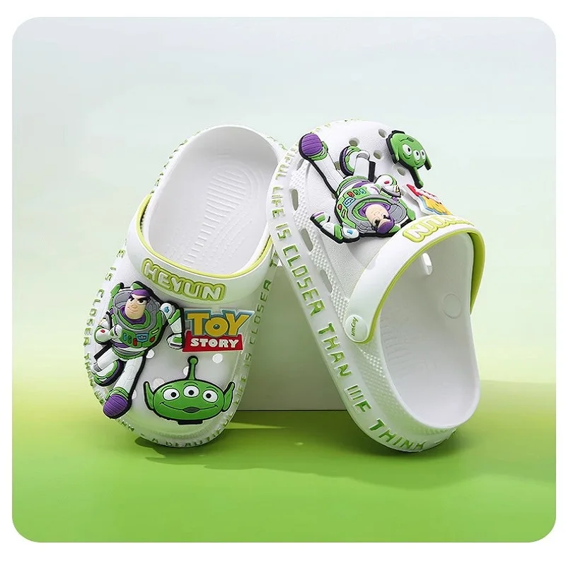 Kawaii Children\'S Cartoon Cave Shoes Outdoor Buzz Lightyear Cool Slippers High Quality Soft Bottom Anti Slip Beach Casual Shoes