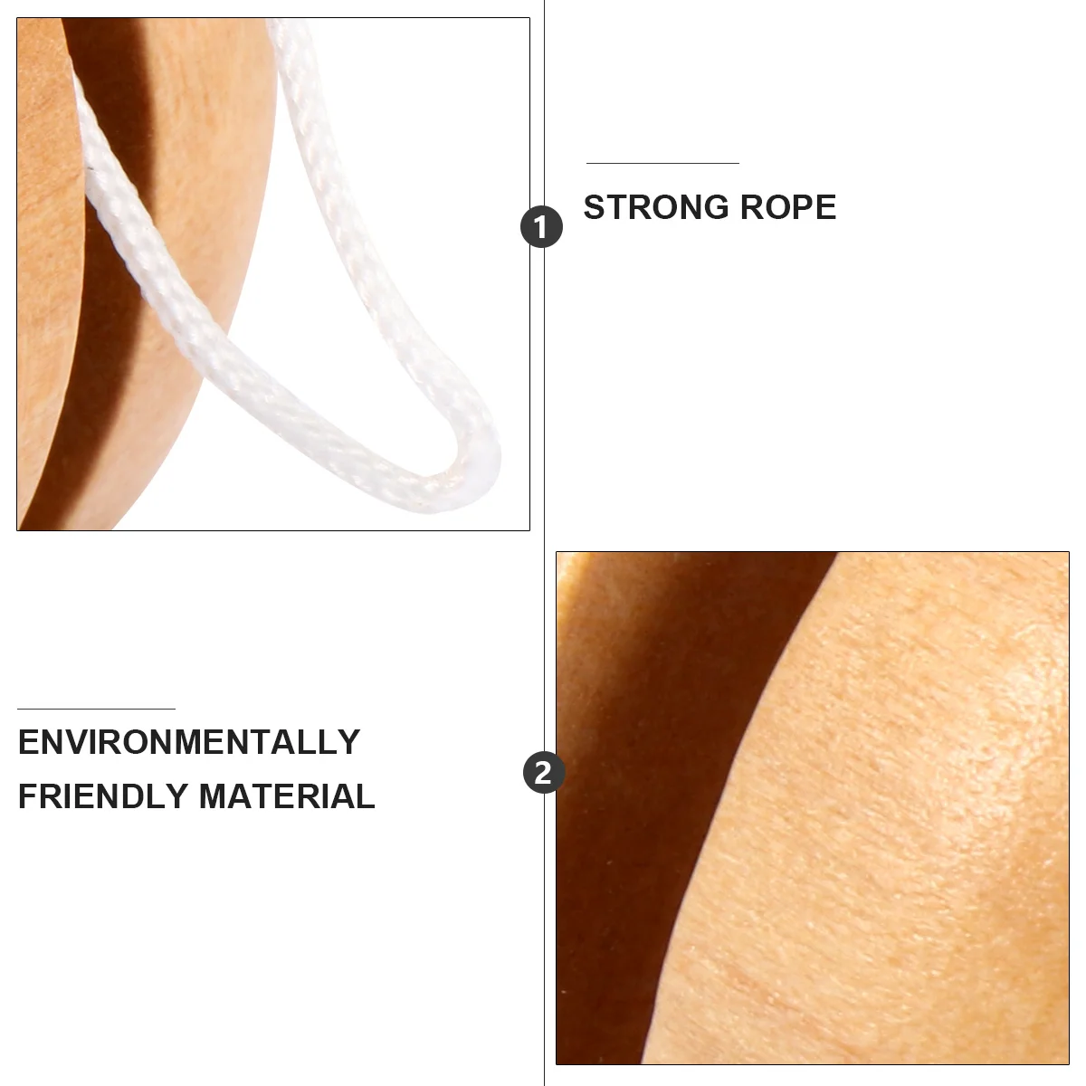 

2pcs Wooden Yo-Yo Creative Eco-Friendly Yoyo Ball For Kids Fun Educational Children'S Plaything Colorful Finger Yoyo Game -