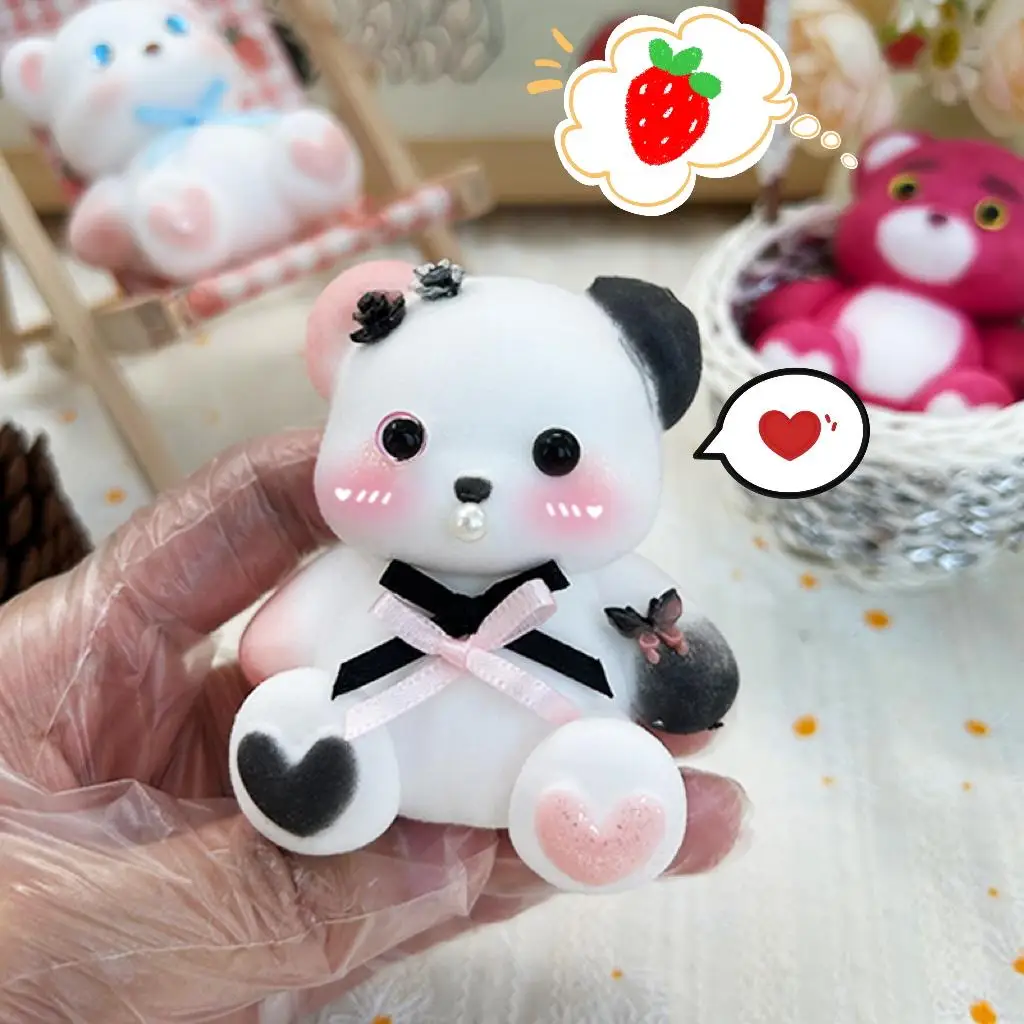 

QiAds original handmade nine-tailed fox giant panda knead slow rebound food grade silicone send girlfriend birthday gift toy diy