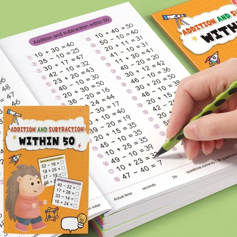 Kindergarten To Primary School Oral Arithmetic Book Math Special Training Addition Subtraction Within 10-100 Calculation