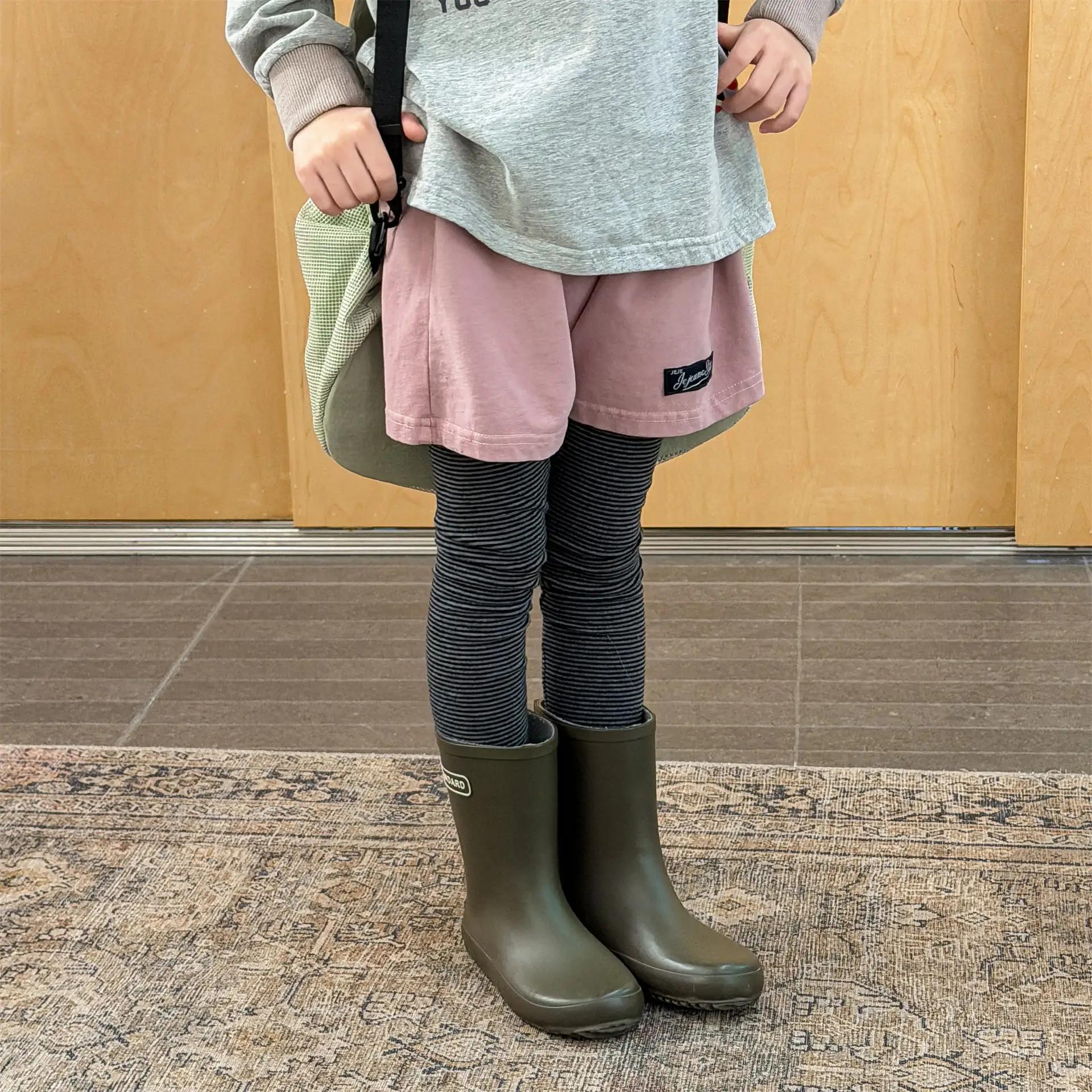 2026 Spring New Girls False Two Piece Leggings Children Casual Pants Baby Girl Cotton Leggings Kids Trousers Toddler Clothes