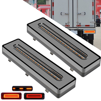 1/2PCS 10-30V 62 LED Tail Light Taillight Turn Signal Indicator Stop Lamp Rear Brake Light for Car Truck Trailer Caravan