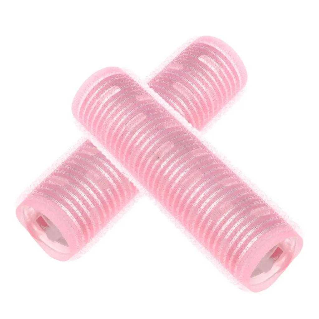 2 Pack Medium , grip by self, Salon Hairdressing Curlers, for Hair