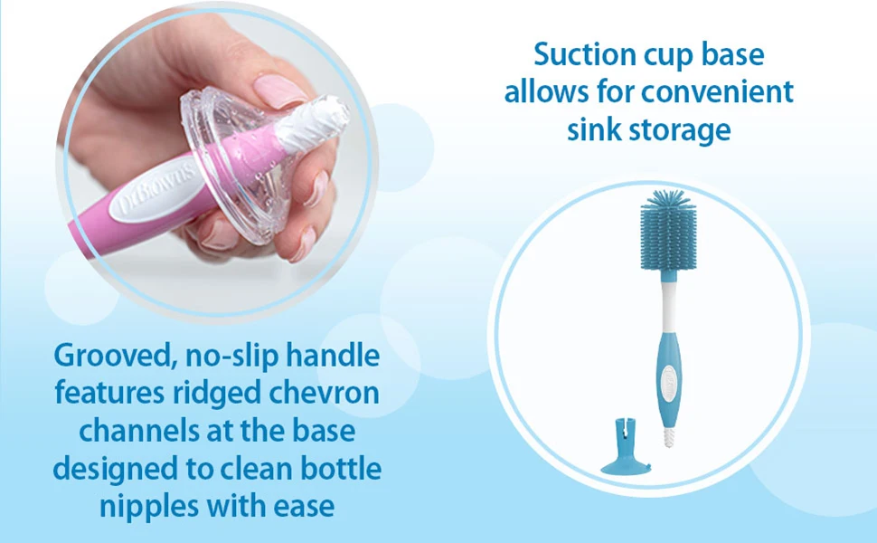 Dr. Brown’s Bottle Brushes/ Soft Touch – Scratch-free scrubbing meets durable design