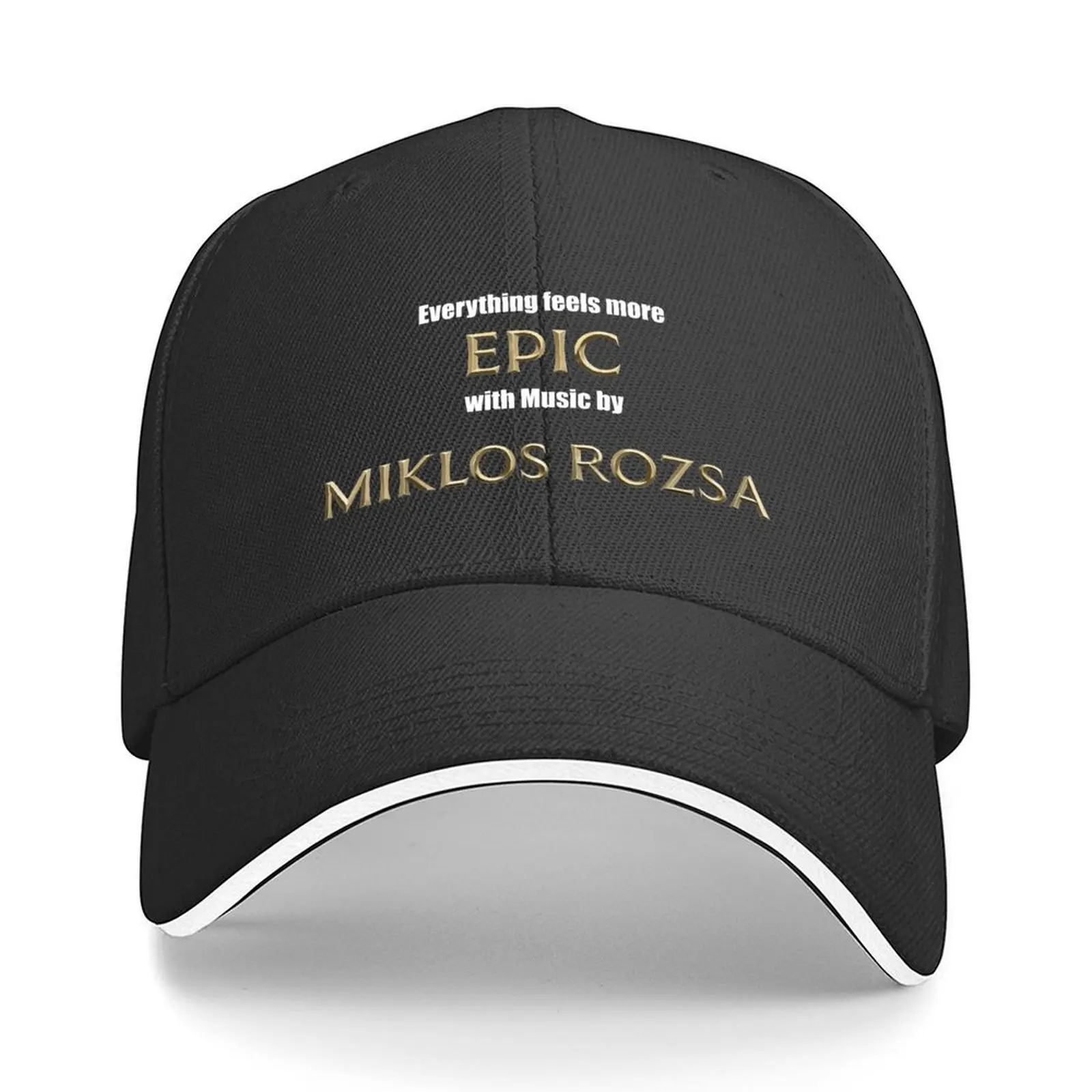 

Film Music - Everything feels more Epic with Miklos Rozsa Baseball Cap Hat Man Luxury fishing hat Cosplay Mens Tennis Women's