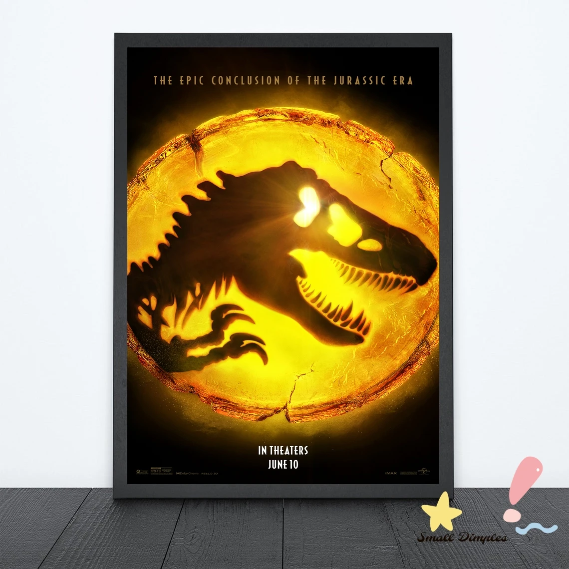 Jurassic World Dominion 2022 Classic Movie Poster Canvas Art Print Home Decoration Wall Painting ( No Frame )