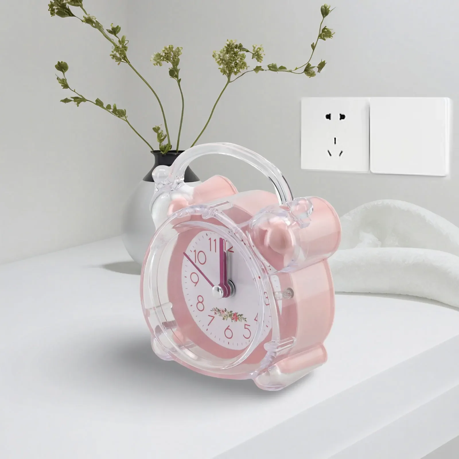 Running Time Children S Bedroom Luminous Small Alarm Clock Sound Transparent Alarm Beep Sound Bedside Alarm Clock
