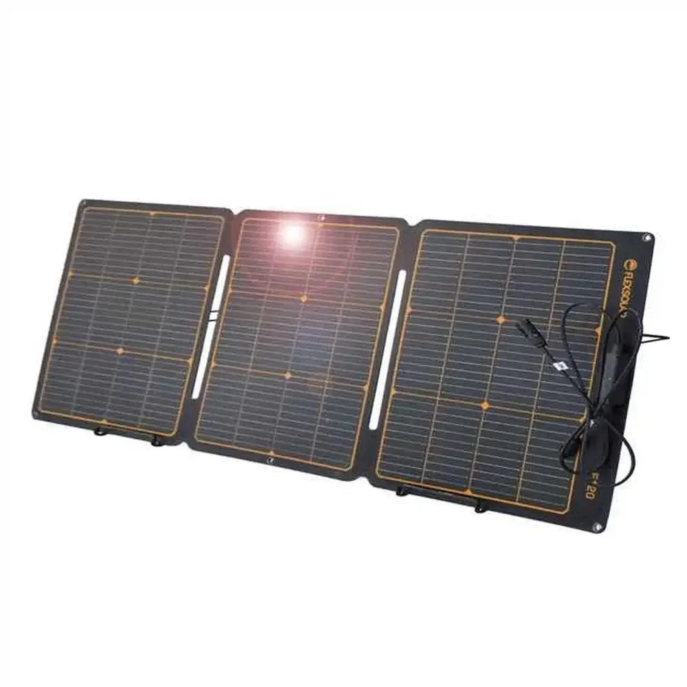 

120W Portable Foldable ETFE Solar Panel Charger with Kickstand Monocrystalline Solar Cell Generators Power Station RV