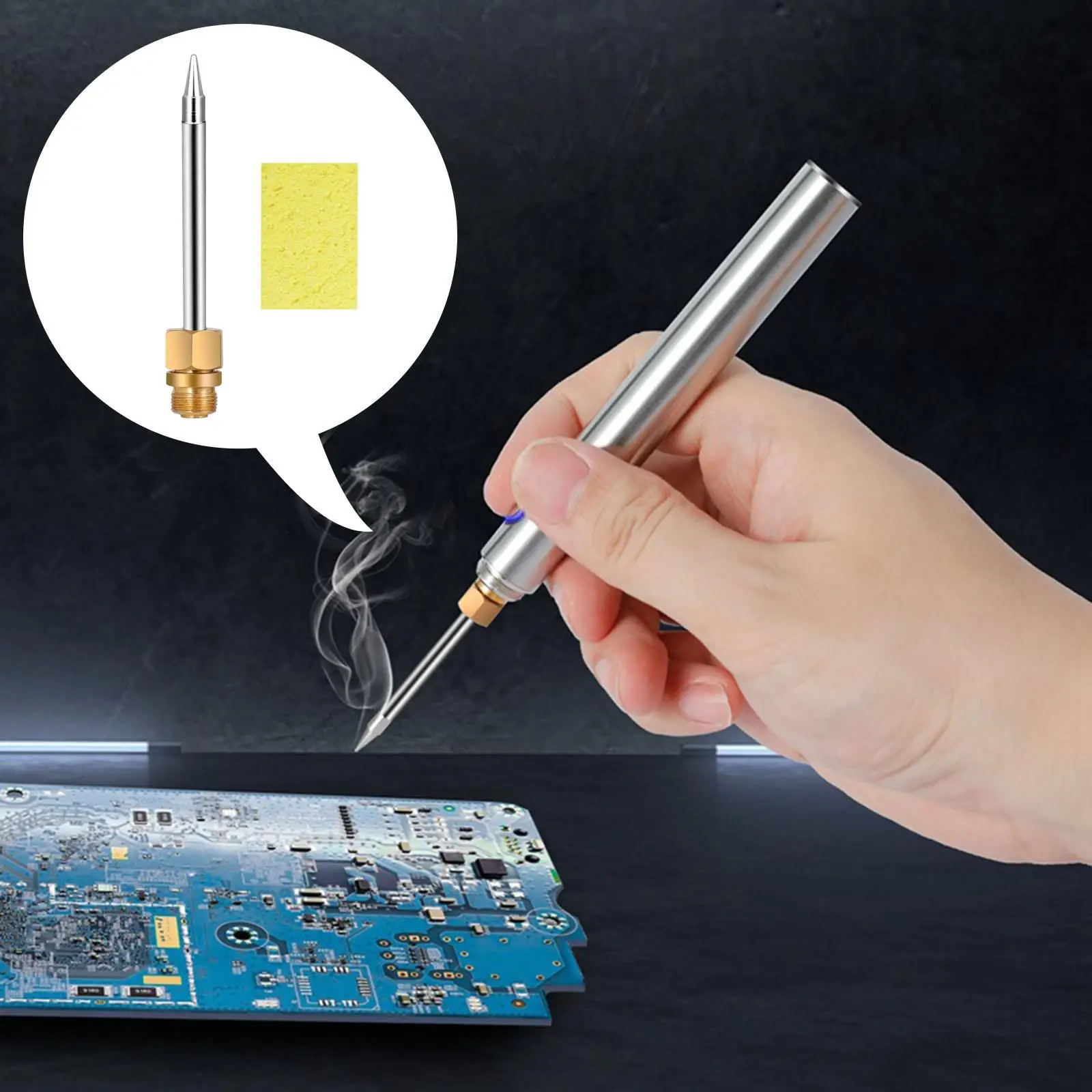 Soldering Iron Tip Nickel Plated Durable 53mm Accessory Portable Kit for Precision Electronics Soldering