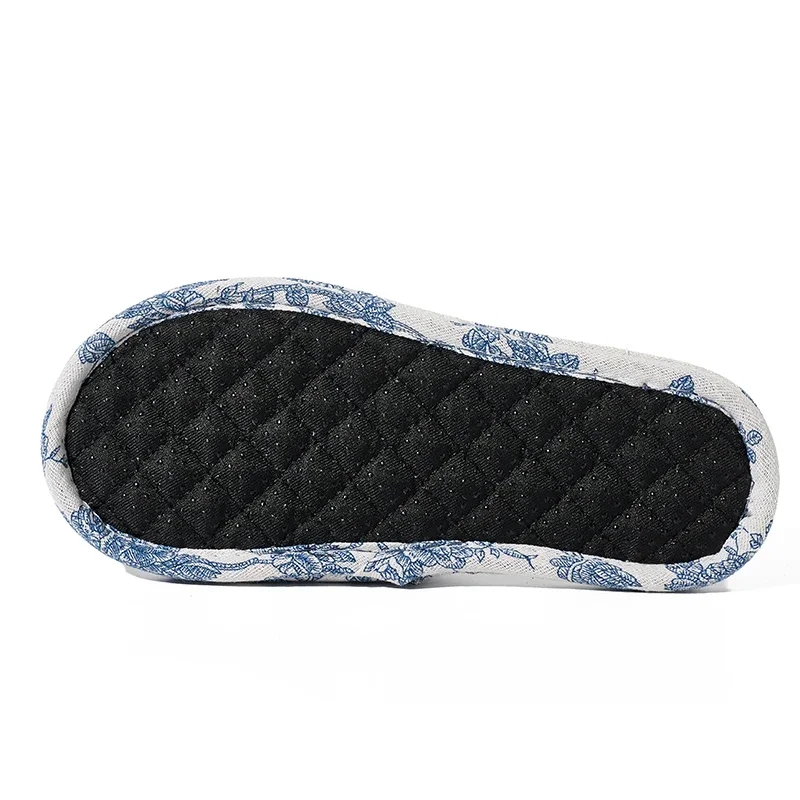 New Home Slippers Soft Cotton Floral Floor Shoes Fashion Lightweight  Antislip Indoor Slippers Bedroom Couple Slippers image 5
