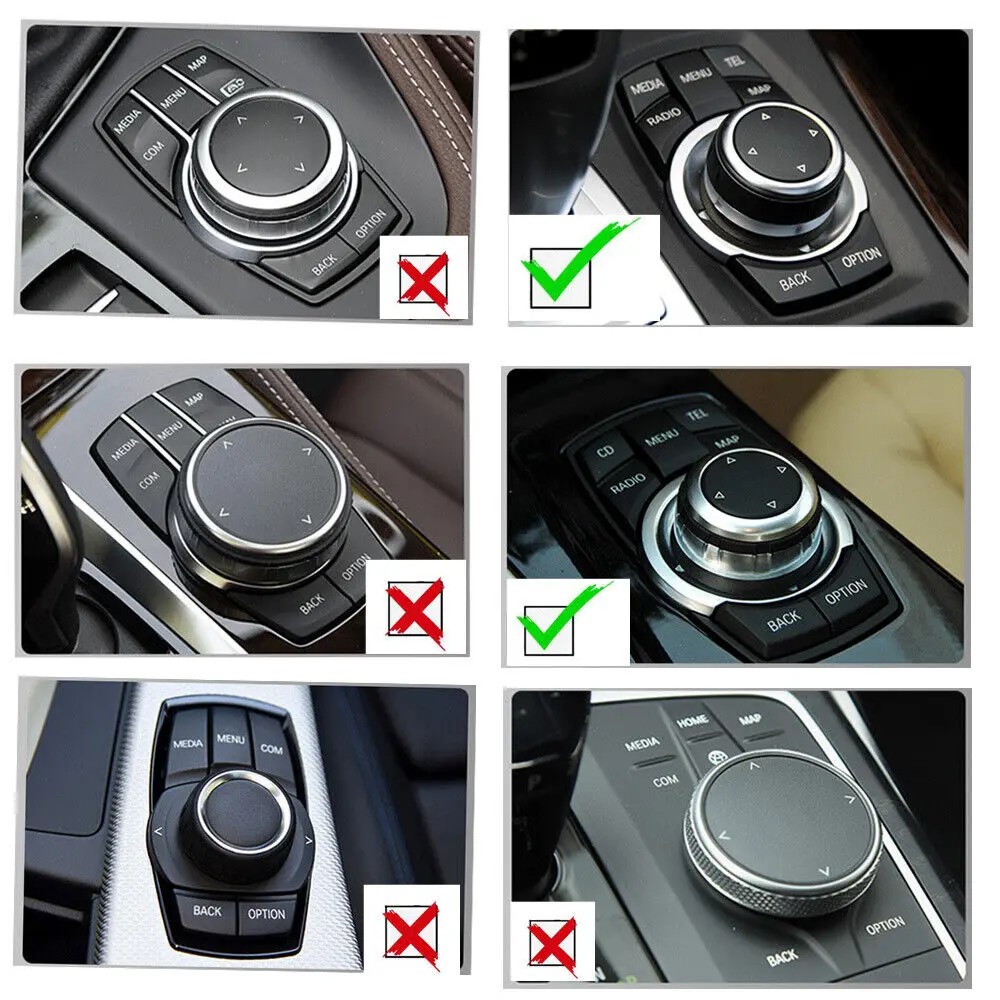 For BMW iDrive Button Repair Decal Sticker Kit 3 Series F30 F31 F34 E90 E92 E93 5 Series F07 F10 F11 F02 F04 X5 X6 M5 M6