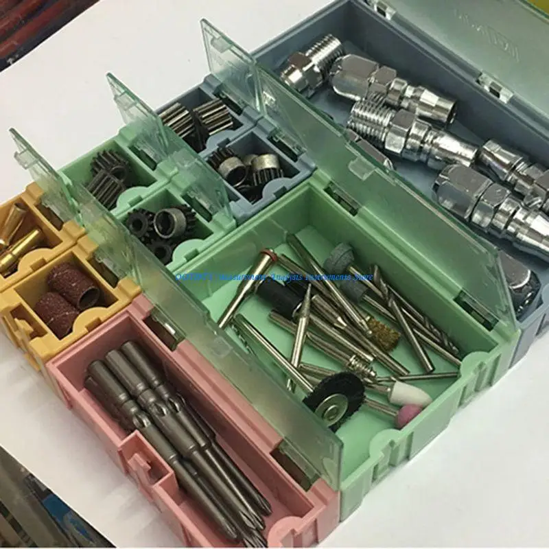 367D 9pcs/set Container SMT IC Electronic Component Mini Storage Box Jewelry for