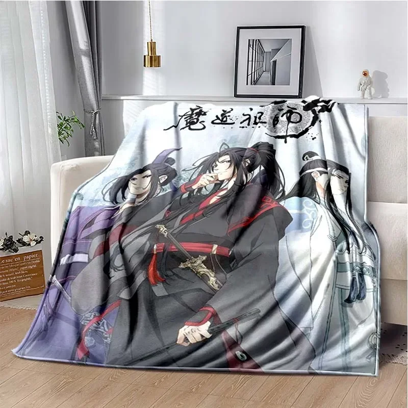 Anime Grandmaster of Demonic Cultivation Flannel Warm Soft Throw Blanket Mo Dao Zu Shi Sofa Blanket Picnic Blanket Girls Gift