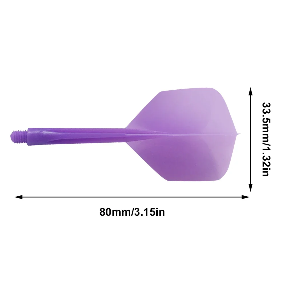 6/3 pçs 2ba integrado dardo voos eixo anti-queda profissional transparente plástico voos e eixos dardo acessórios kit
