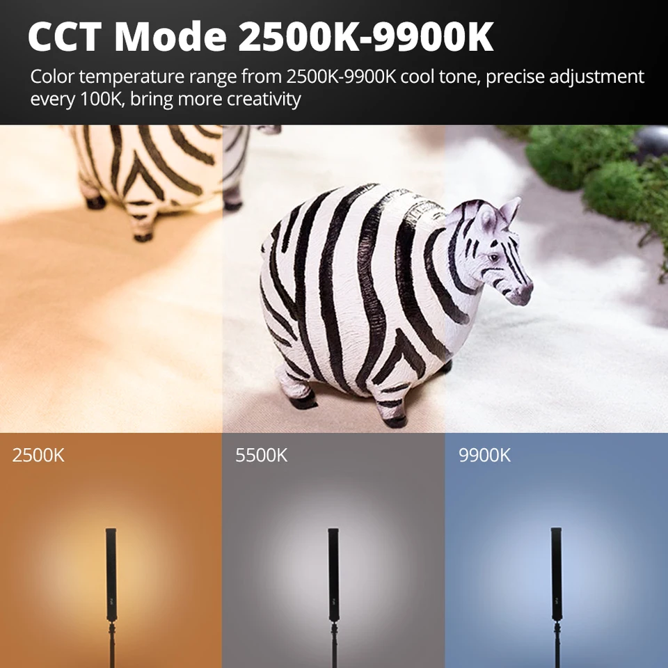 SIDANDE B320S RGB LED Video Stick Tube Light 2500K-9900K Mini Stick Photography Lighting for Photography Studio