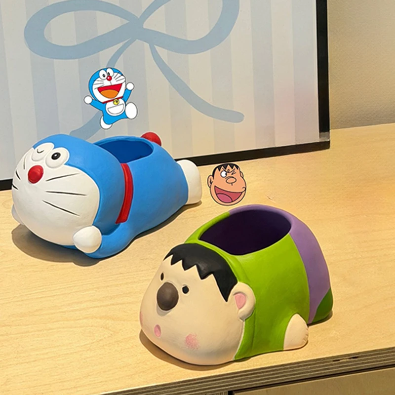 Kawaii Doraemon Keramik-Sukkulententopf Cartoon Mini Desktop-Pflanzentopf Niedliche Kreative Anime-Heimdekoration Perfektes Geschenk für Fans – Detail 2