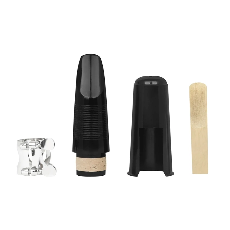 

Clarinet Mouthpiece Kits with Clarinet Ligature Plastic Clarinet Reeds Music Instrument Accessory Easy to Use Dropship