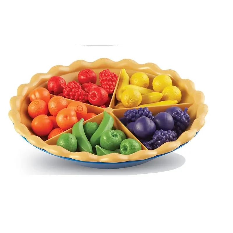 Classification of children's concentration teaching aids Fruit pie Baby early education Fine movement training Color cognition