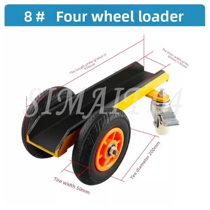 Multifunctional Transporter Tool Handling First Order Reduction Stone Cart Push Trolley Thickened Load-bearing