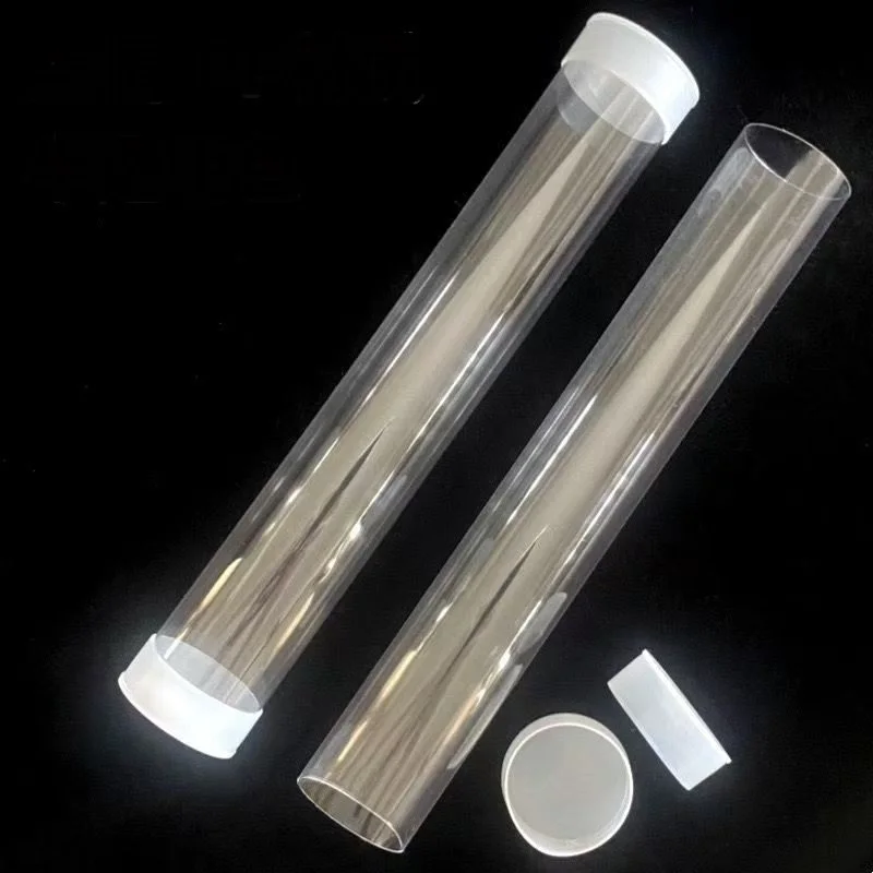 Empty Transparent Clear Plastic (polycarbonate) Storage Tubes with Caps- 2