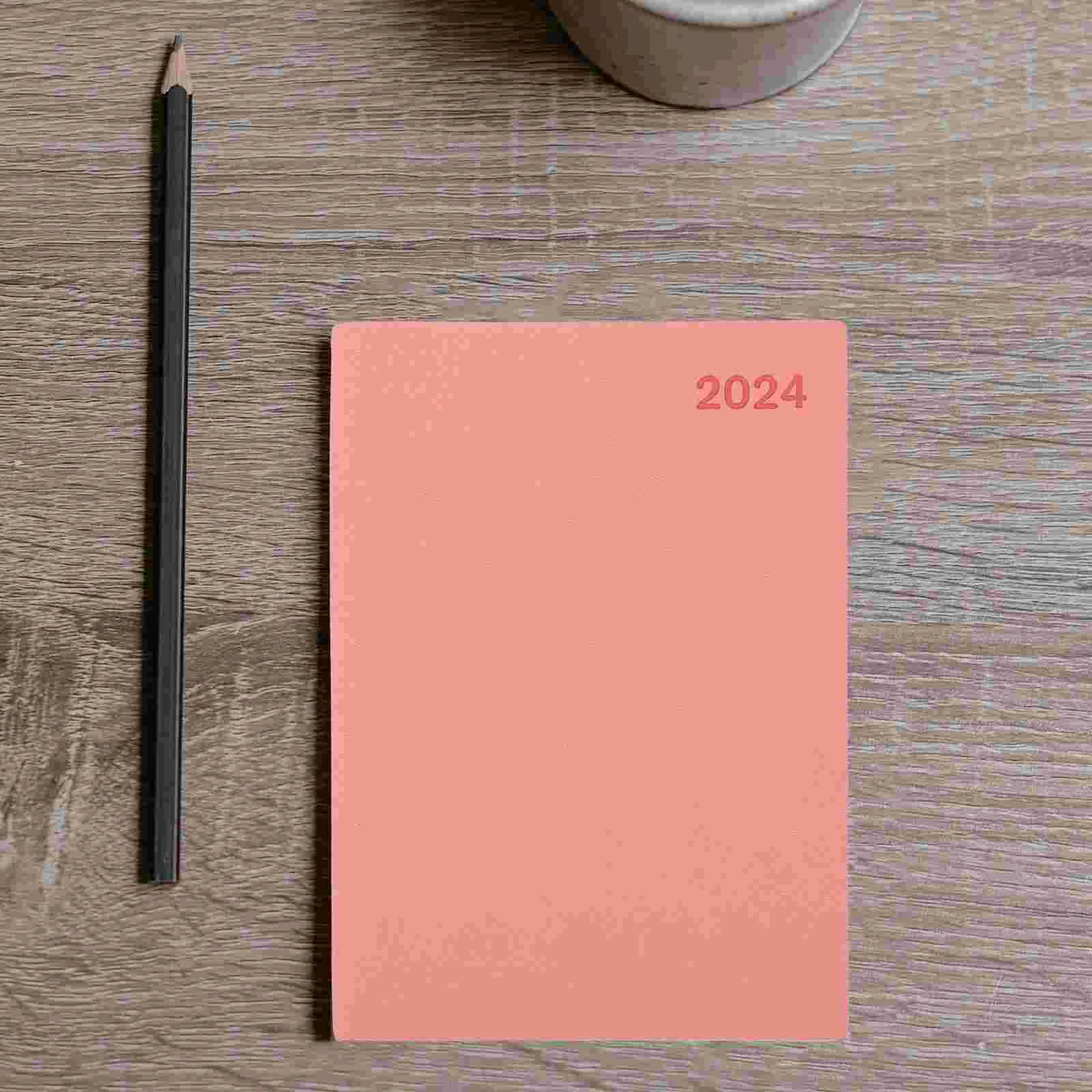 Zaknotitieboekje 2024, Agendaplanner, pennenhouder, wekelijks en maandelijks schrijven, student