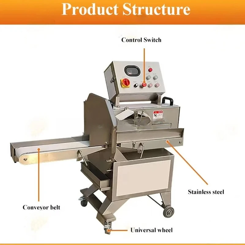 Fully Automatic Cooked Meat Slicer, Sausage Slicer, Multifunctional Potato And Radish Slicer