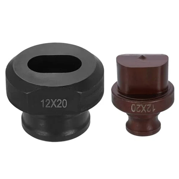 

Discount Hydraulic Hole Punch Die 12x20mm Oval Hole 40Cr Steel Electric Punching Kit for MHP-20 JP-20 Electric Punching Machine