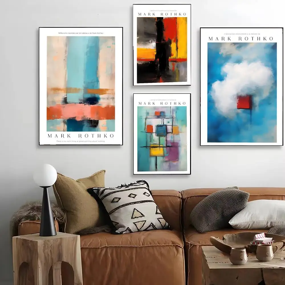 Famous paintings by Mark Rothko Poster HD Art Decorative Wall Art Waterproof Home Décor Gift