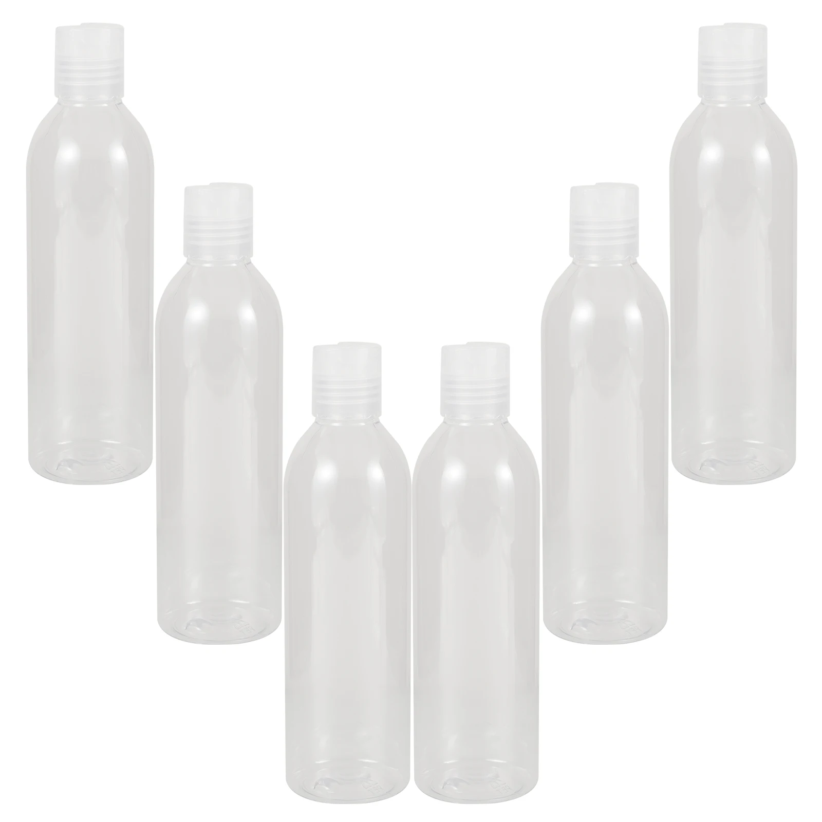 6pcs Travel Bottles Shampoo Bath Lotion Empty Containers Portable Mini No Leakage Clean Refillable Reusable