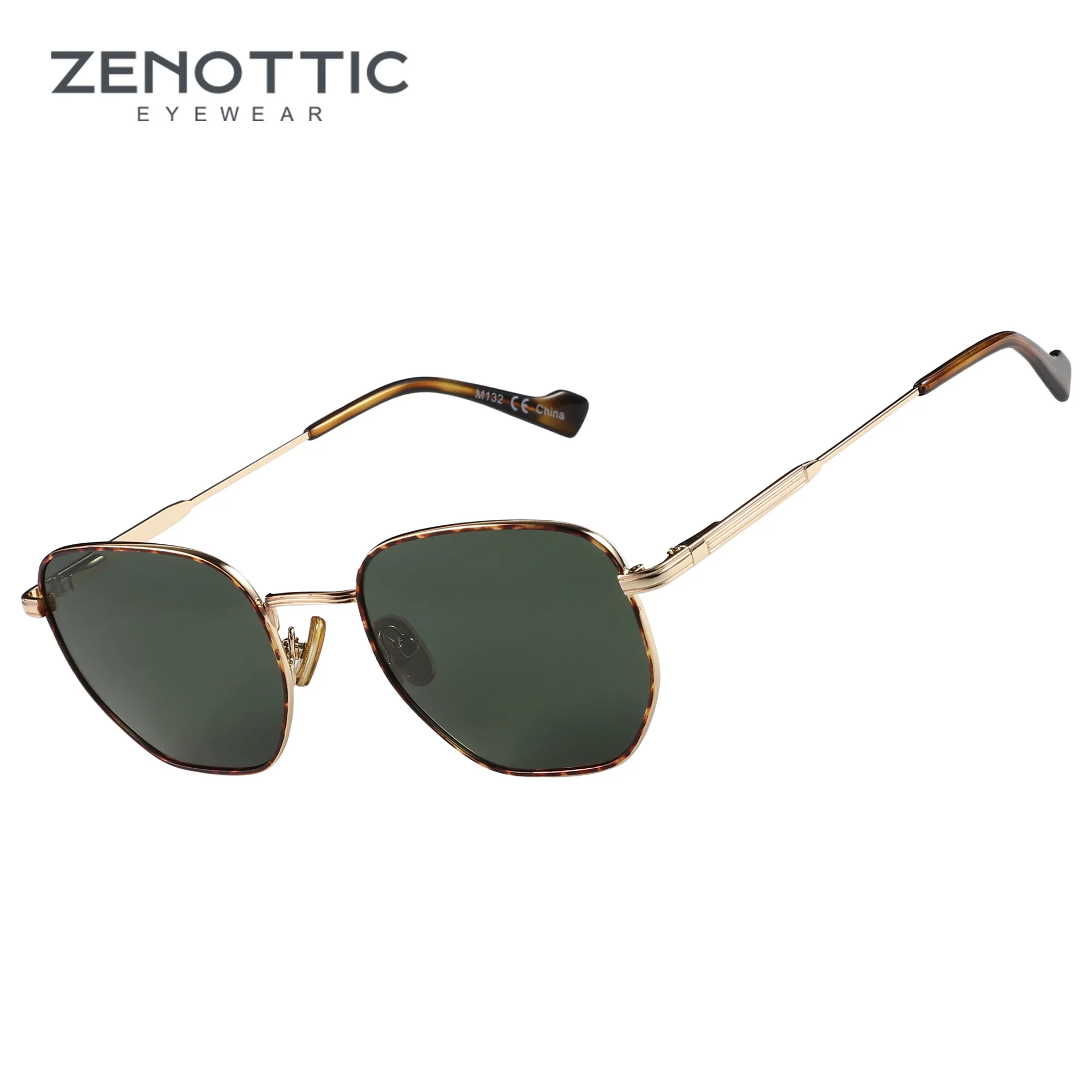 

ZENOTTIC Fashion Hexagon Polarized Retro Sunglasses for Men Women-Vintage Metal Frame Design UV Protection Trendy Fashion Shades