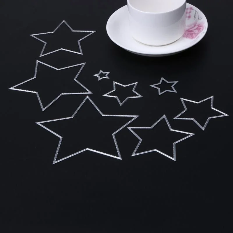 8pcs/set Basic Stars Cutting Dies Carbon steel   Scrapbooking Decorative Paper Cards