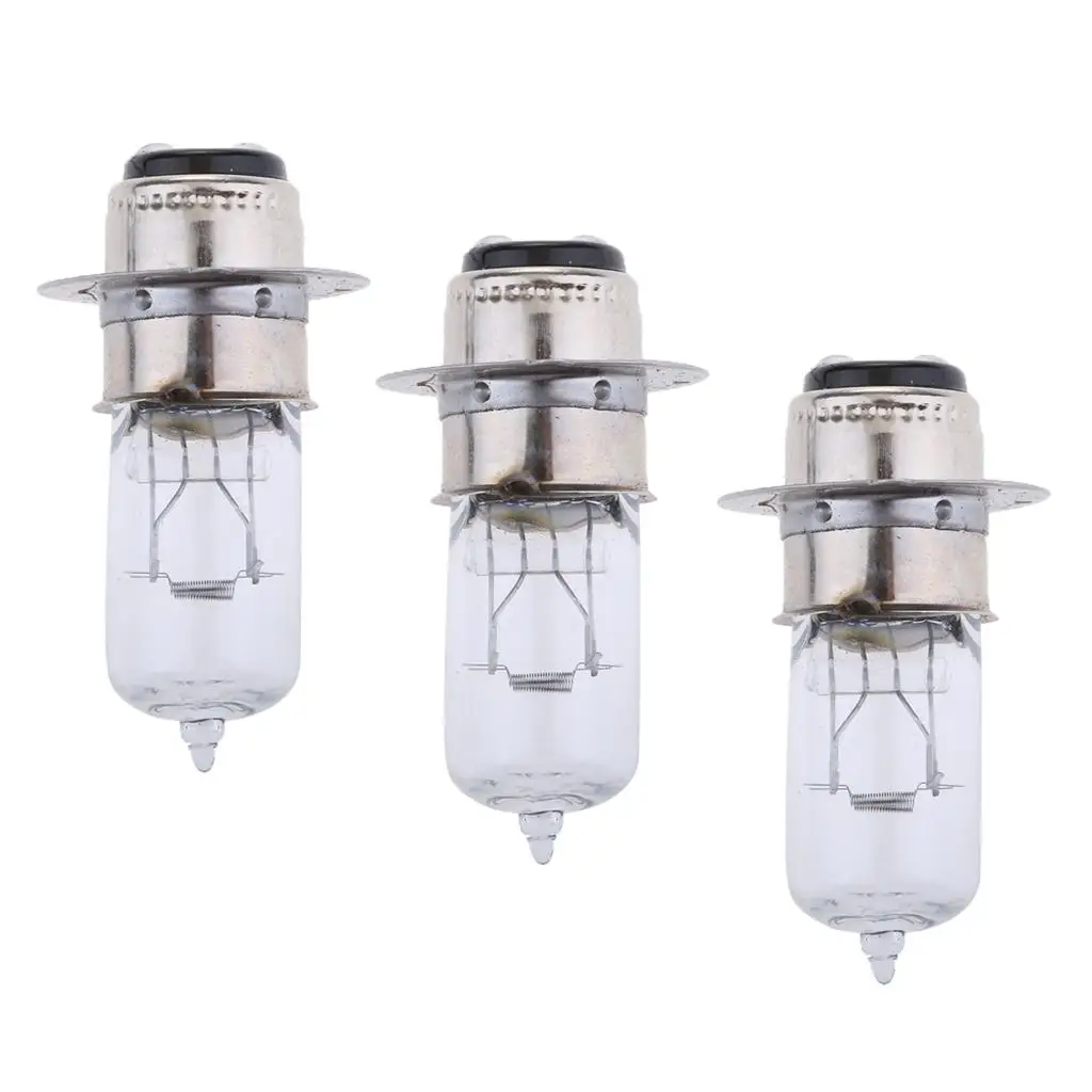 

Halogen Headlight Bulbs Clear Glass P15D-25-1 Long Lasting Motorcycle Lamp for Rally and Touring Front Lighting