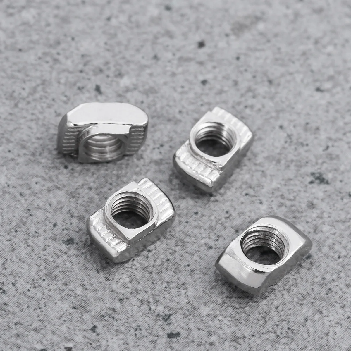 

100Pcs Aluminum Profile T-Nuts Carbon Steel High Hardness Rust Resistant for 20x20mm T Slot European Aluminum Extrusions M5