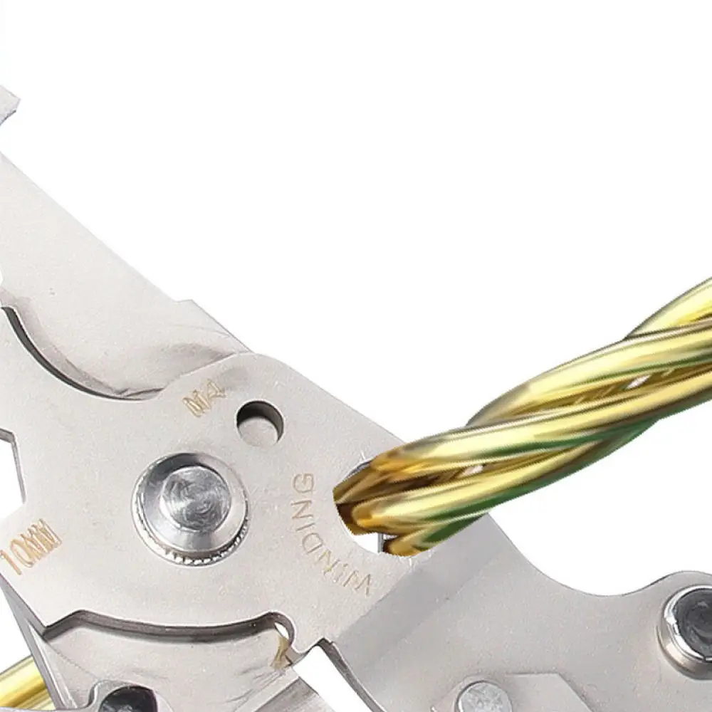 Heavy Duty Multifunctional Wire Stripper Folding Hand Tool Stainless Steel Plier For Electrical Wire Cutting Peeling
