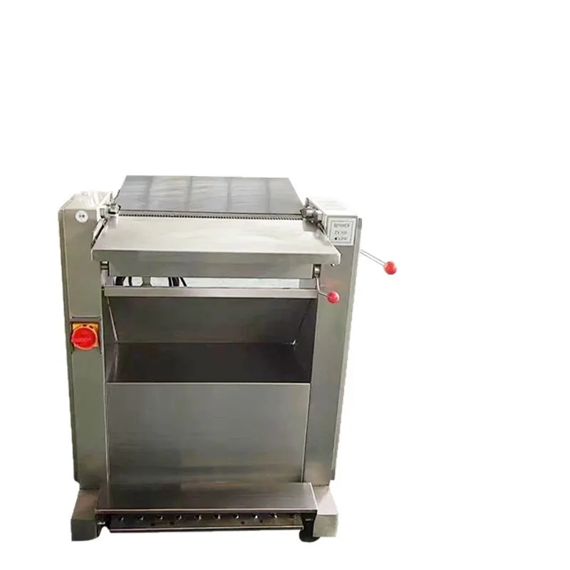 Small Industrial Food Processor Machine Peeling Pork Skin Pork Rind Cutting Machine